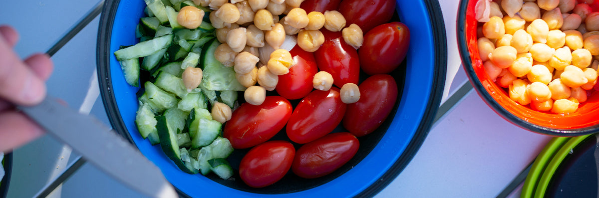 Greek Chickpea Salad with Pita Bread