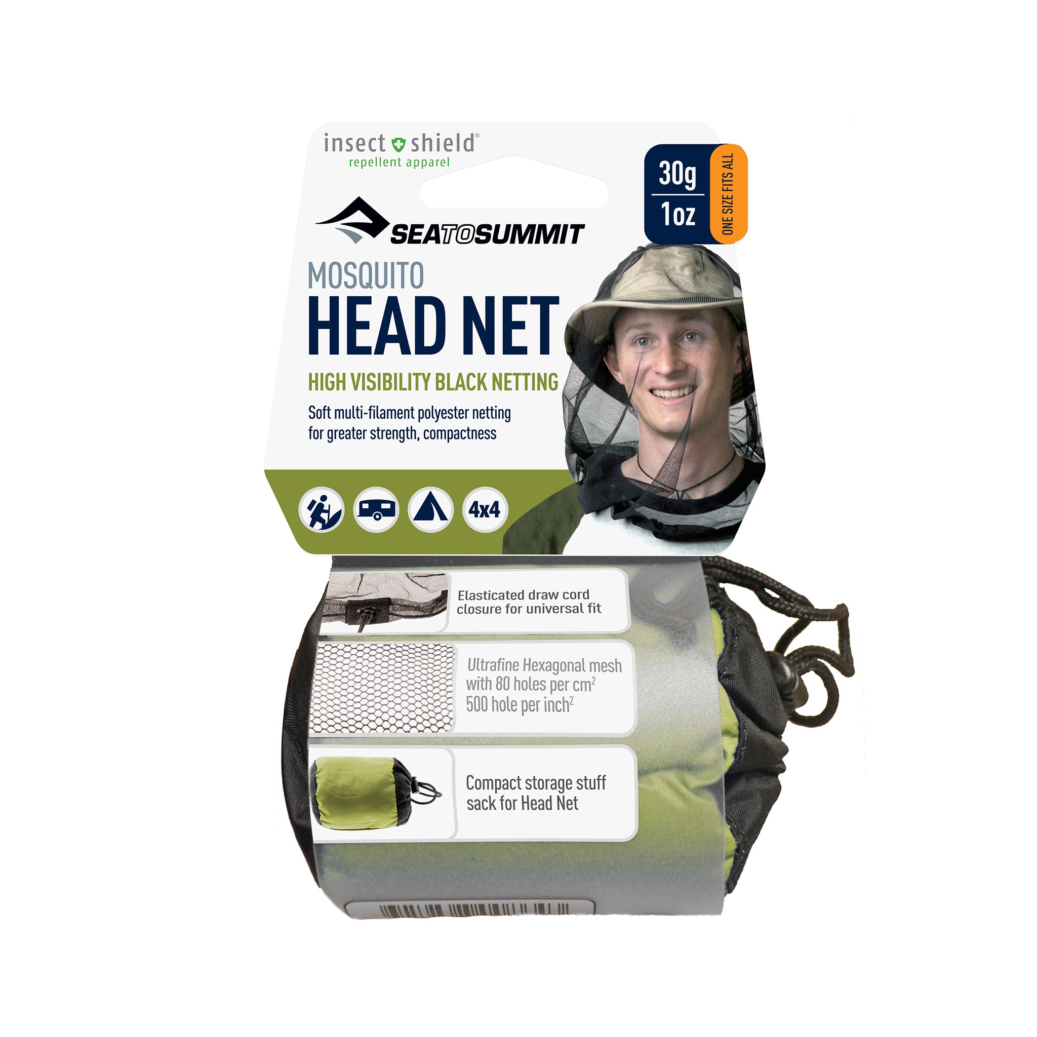 Mosquito Bug Head Net with Insect Shield