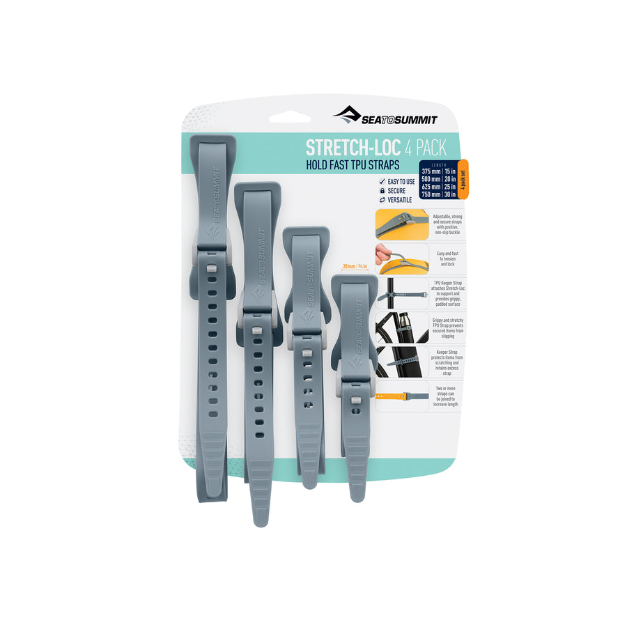 4 pack / Gray || Stretch-Loc TPU Straps (4 Pack)