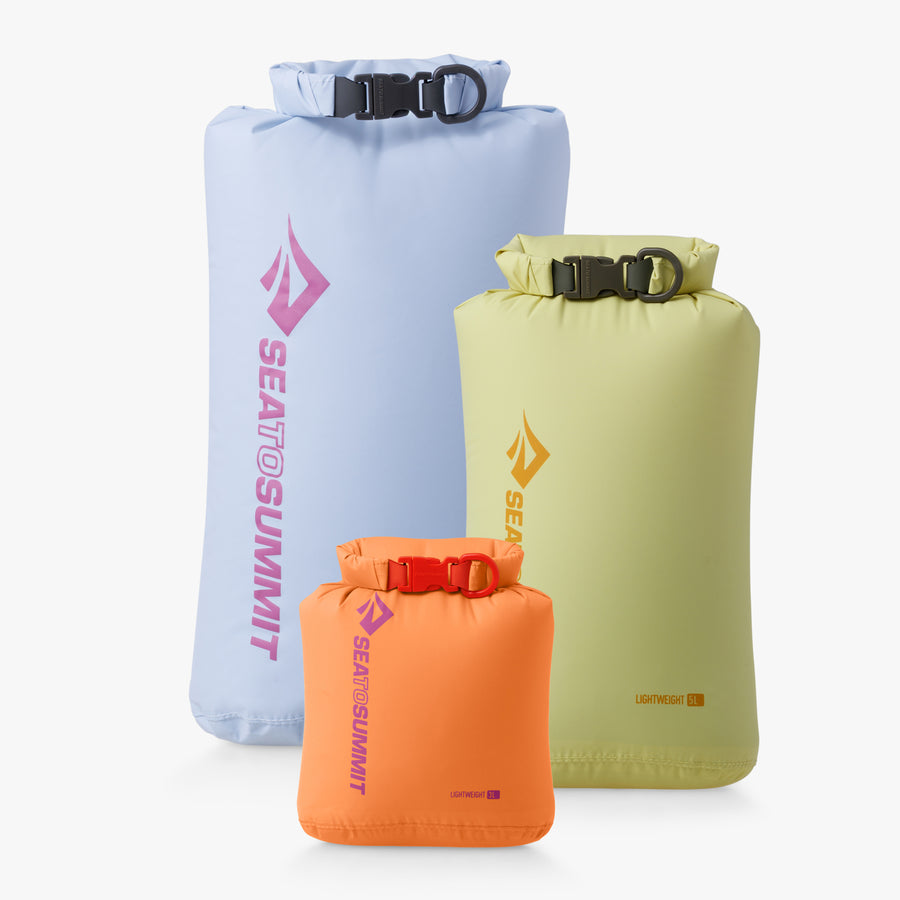 [3 Piece] 3/5/8L / Tangerine/Celery Green/Skyway || Lightweight Dry Bag Set