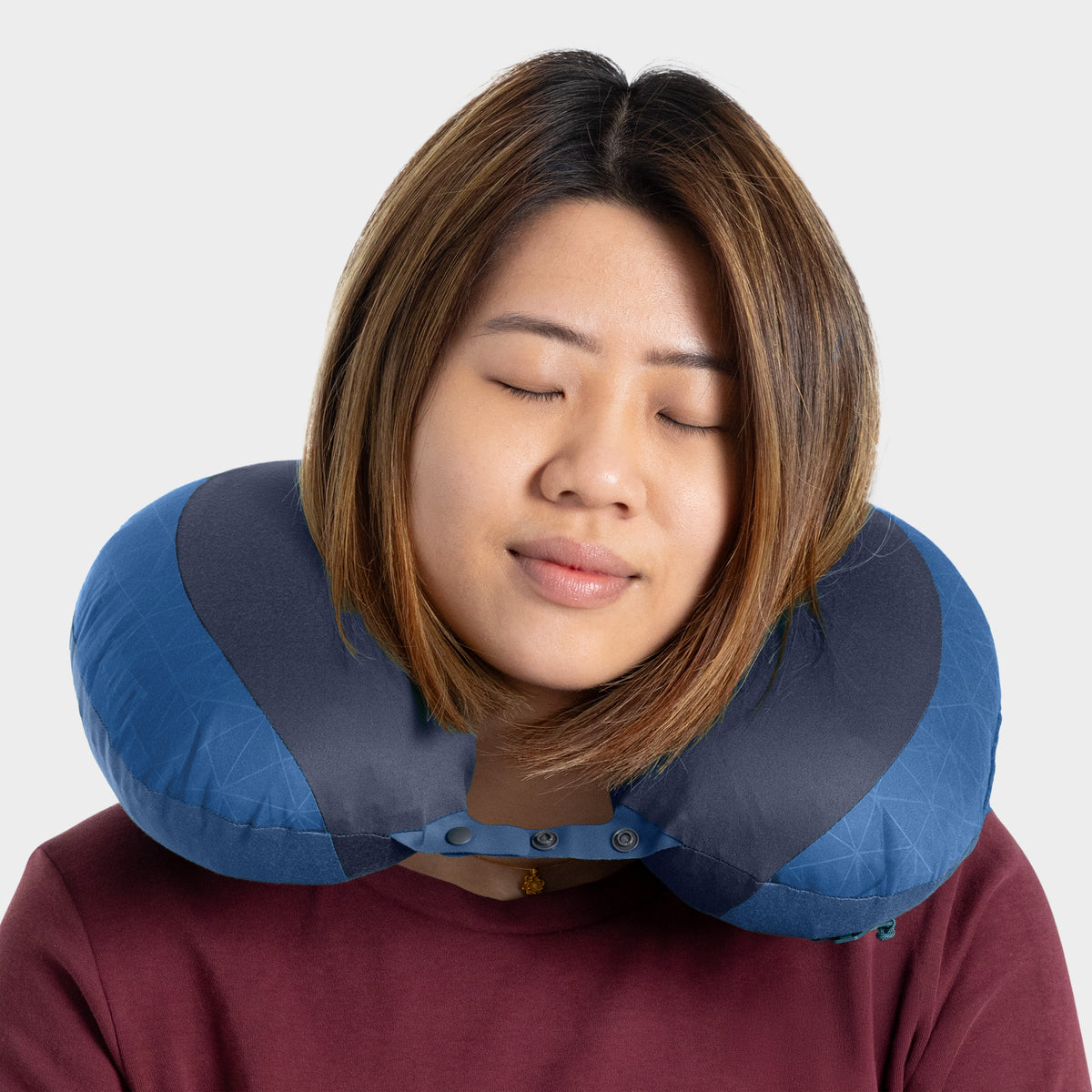 Navy Peony || Aeros Premium Travel Pillow