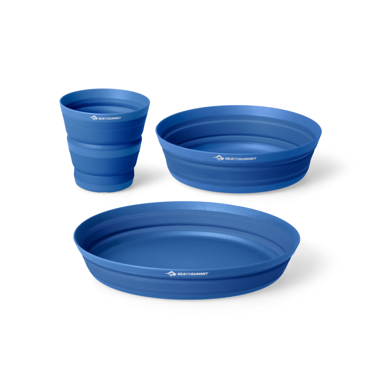 Dark Blue || XLite Collapsible Plate, Bowl & Mug Set