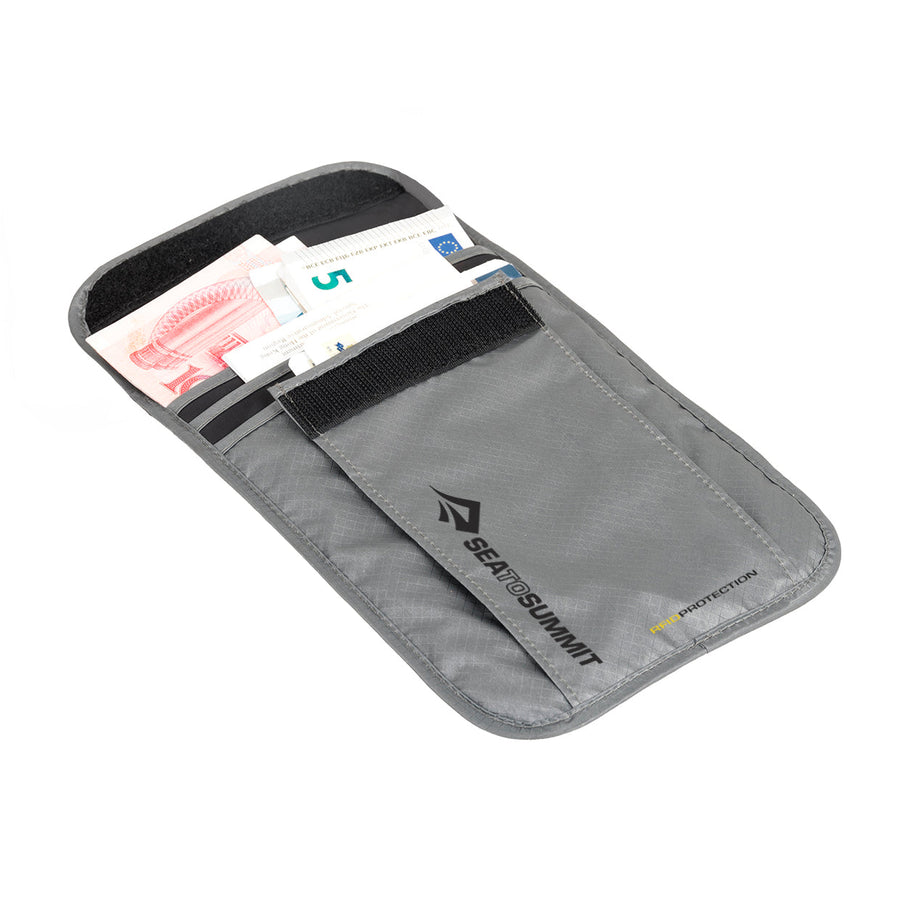 l / grey || RFID Neck Pouch