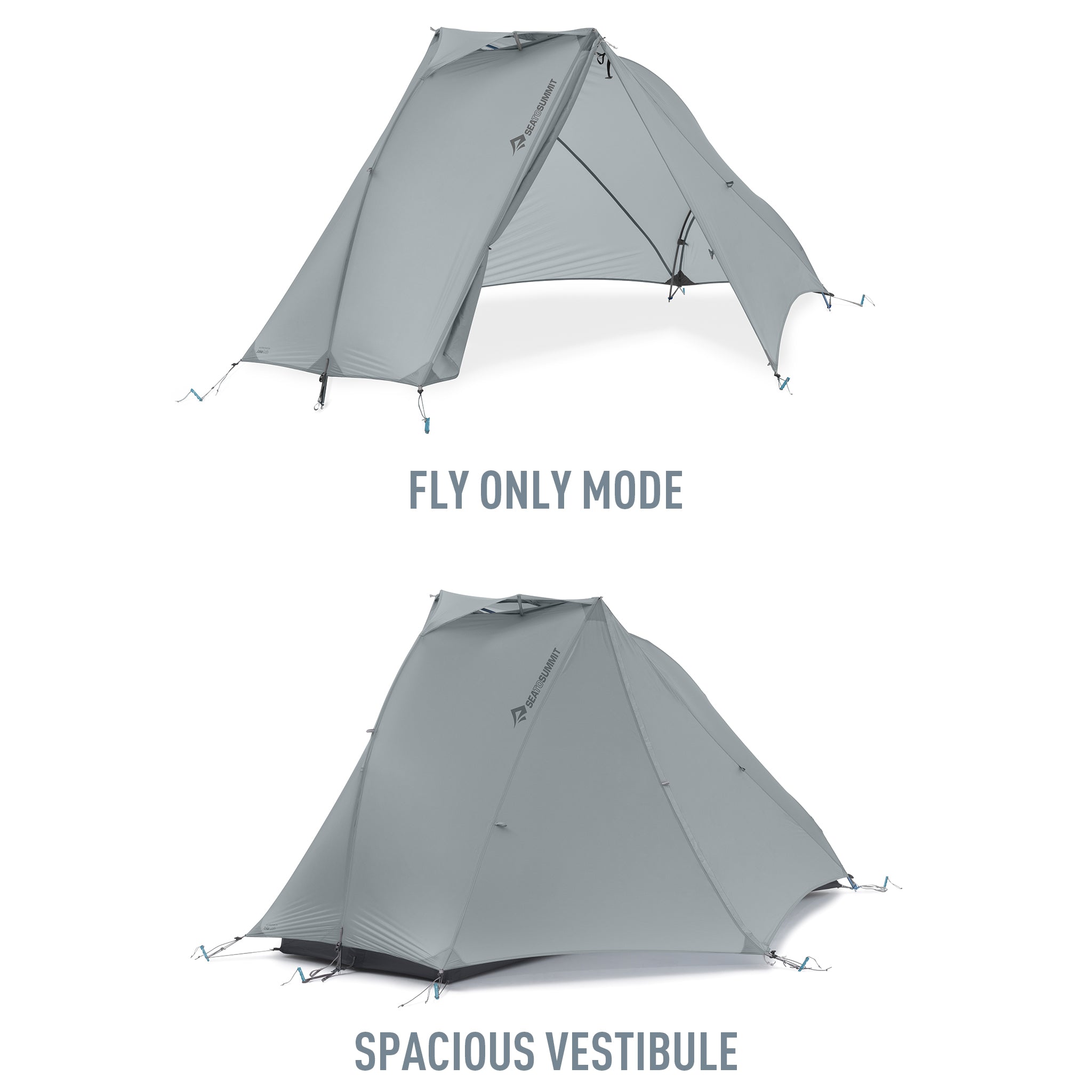 Freestanding solo outlet tent