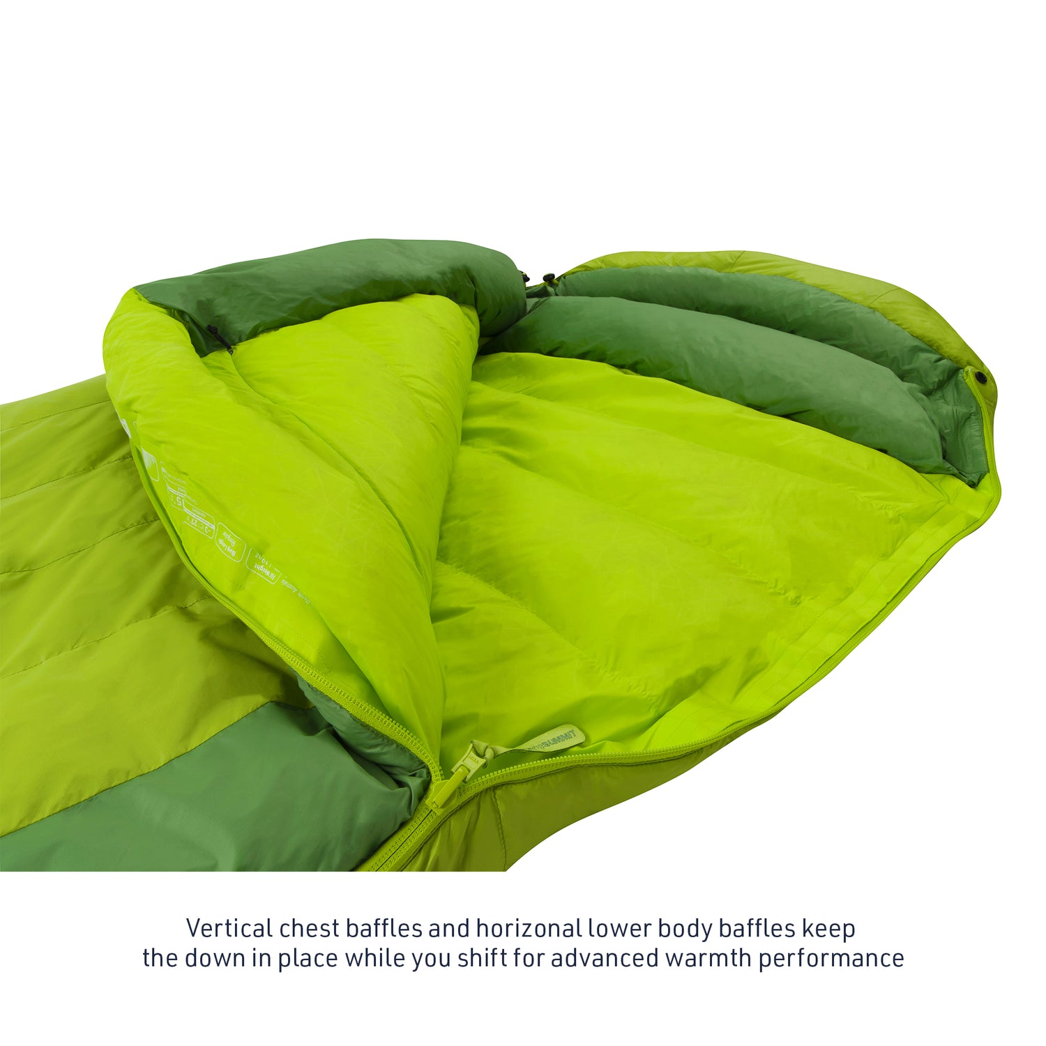 How do you evenly redistribute the down in a sleeping bag?