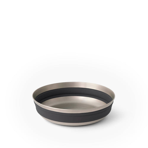 Bol Pliable Sea To Summit Detour – Grand Modèle – Noir Béluga – Acier Inox Et Silicone