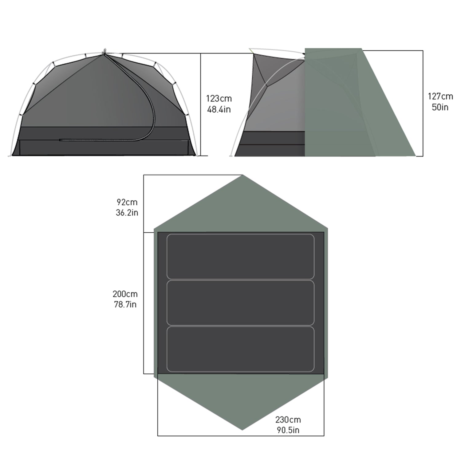 3 Person || Ikos Lightweight Tent