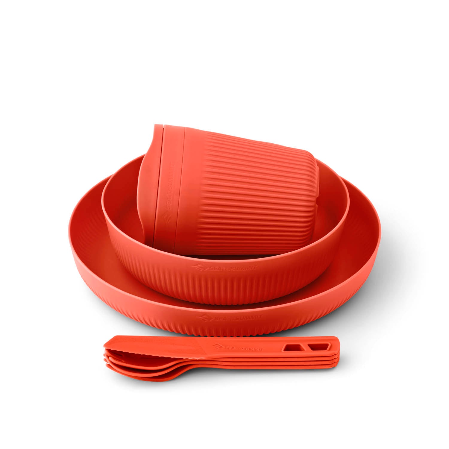 Spicy Orange || Passage Dinnerware Set - (7 Piece)