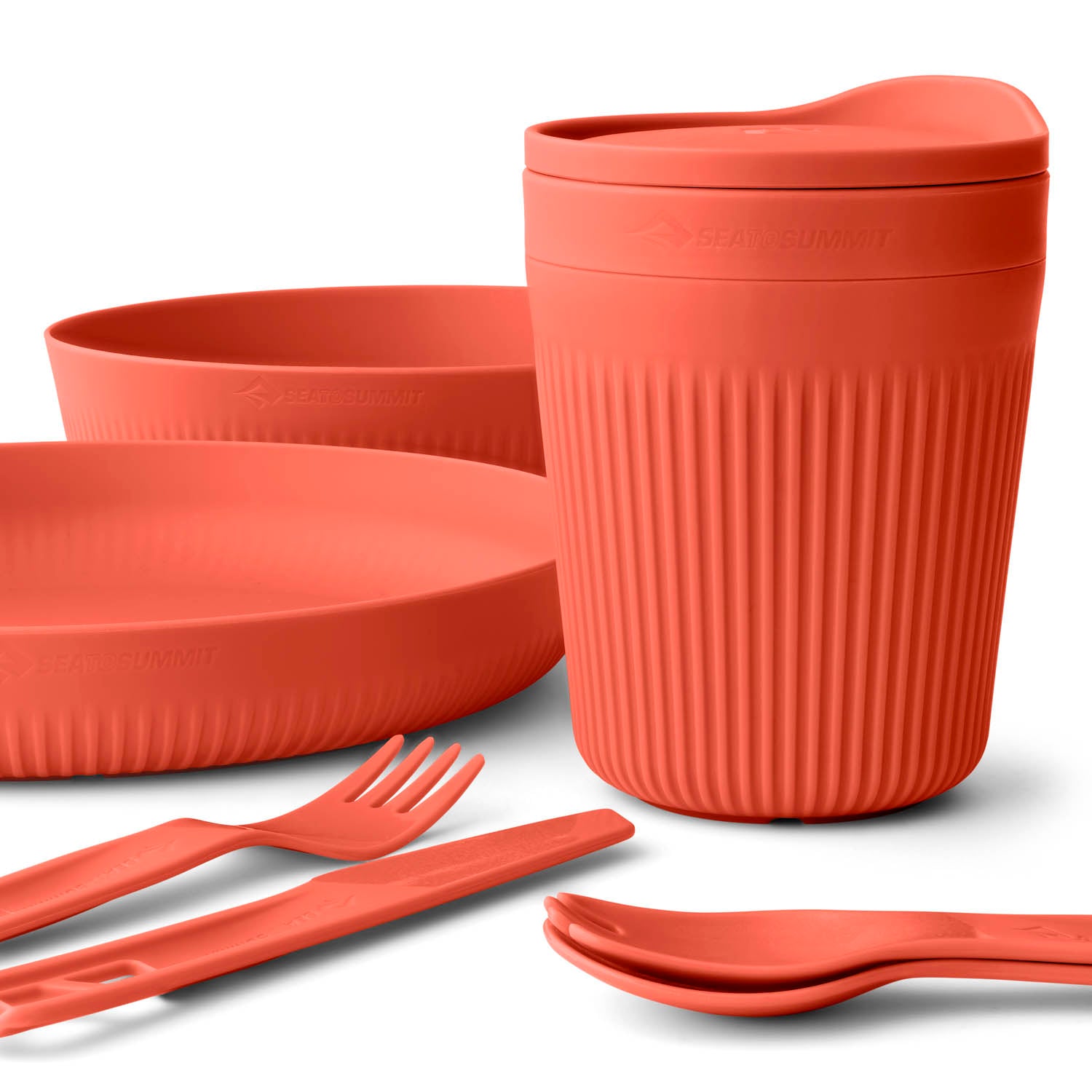Spicy Orange || Passage Dinnerware Set - (7 Piece)