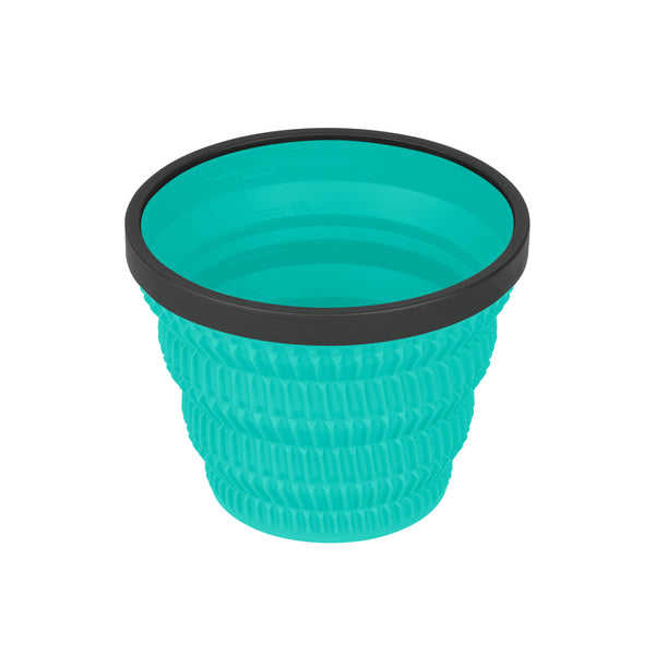 Used Collapsible X-Mug 16oz with Cool Grip for Hot Liquids | Sea