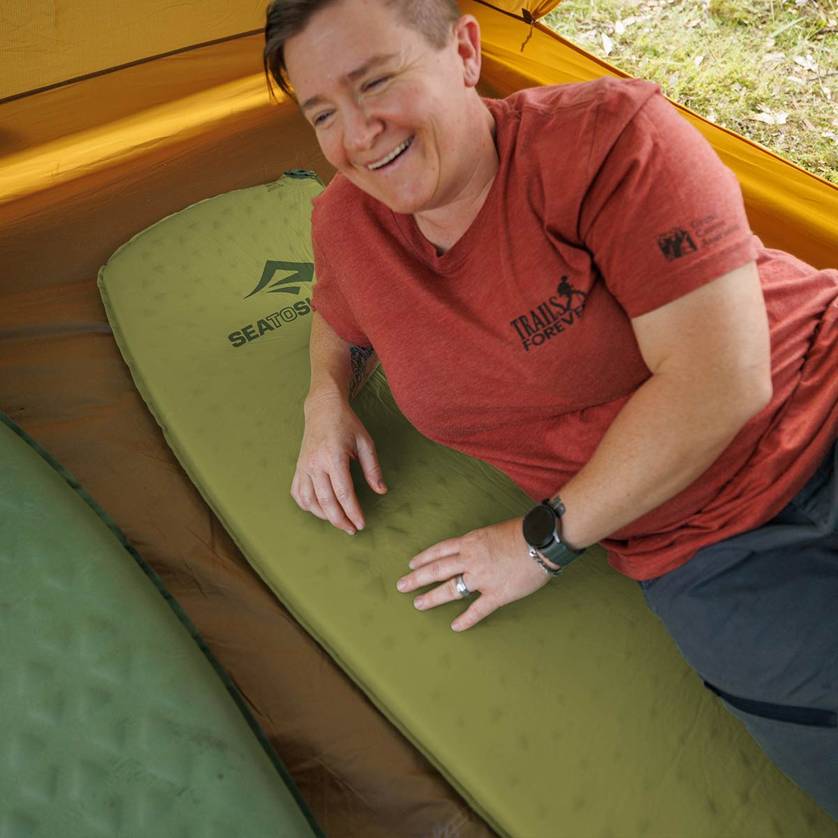 tent sleeping pad Camp Self Inflating Mat