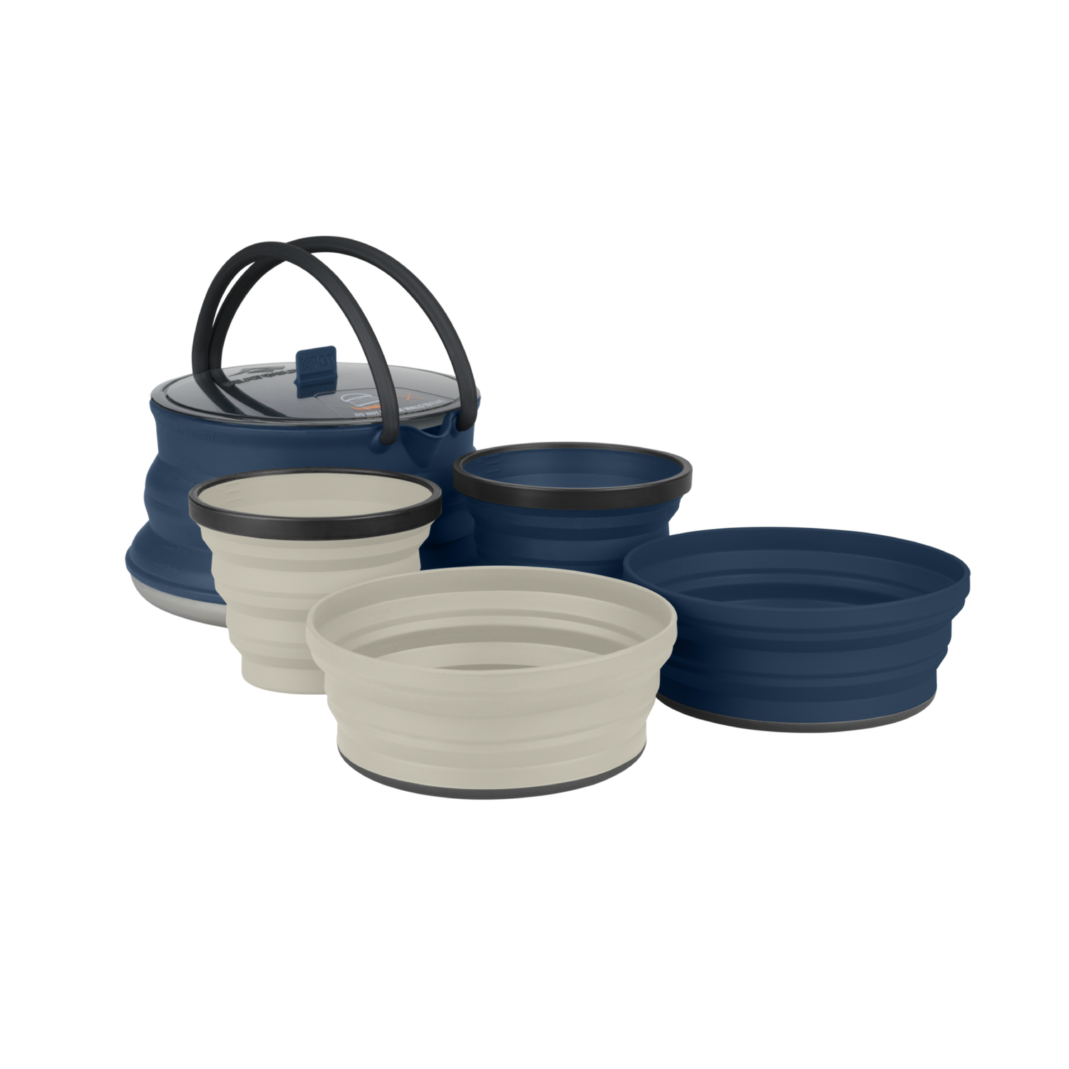 Sea to Summit Cocina plegable X-Set: 21 3pc (X-Pot 1.4L, 1 X-Bowl, 1 X Sea to Summit Cocina plegable X-Set: 21 3pc (X-Pot 1.4L, 1 X-Bowl, 1 X