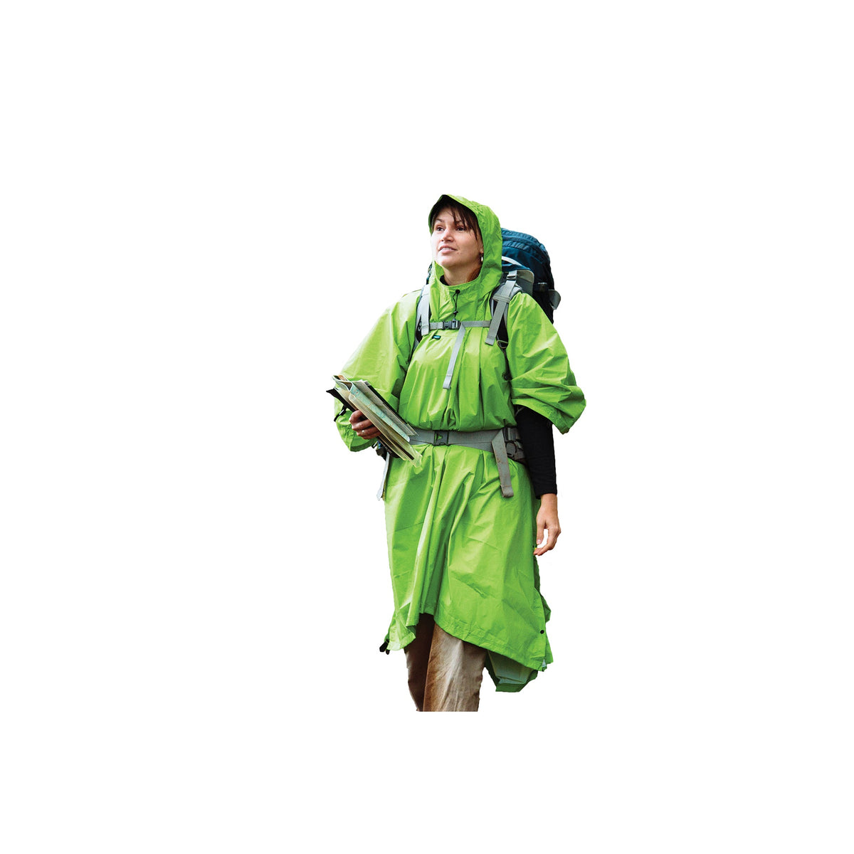 sea to summit nylon waterproof tarp-poncho Sea to Summit Nylon Tarp Poncho Green