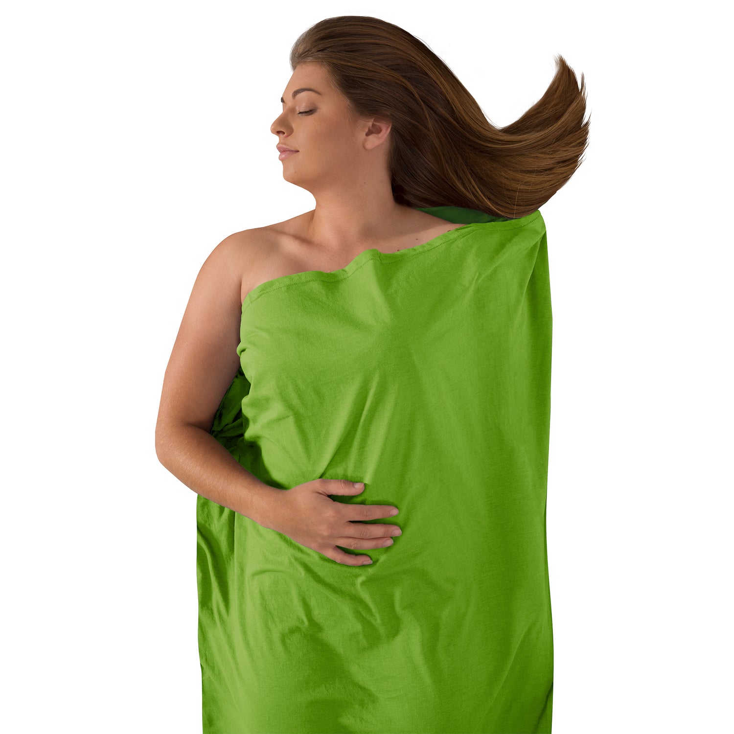 Rectangular || Expander Travel Liner in Green
