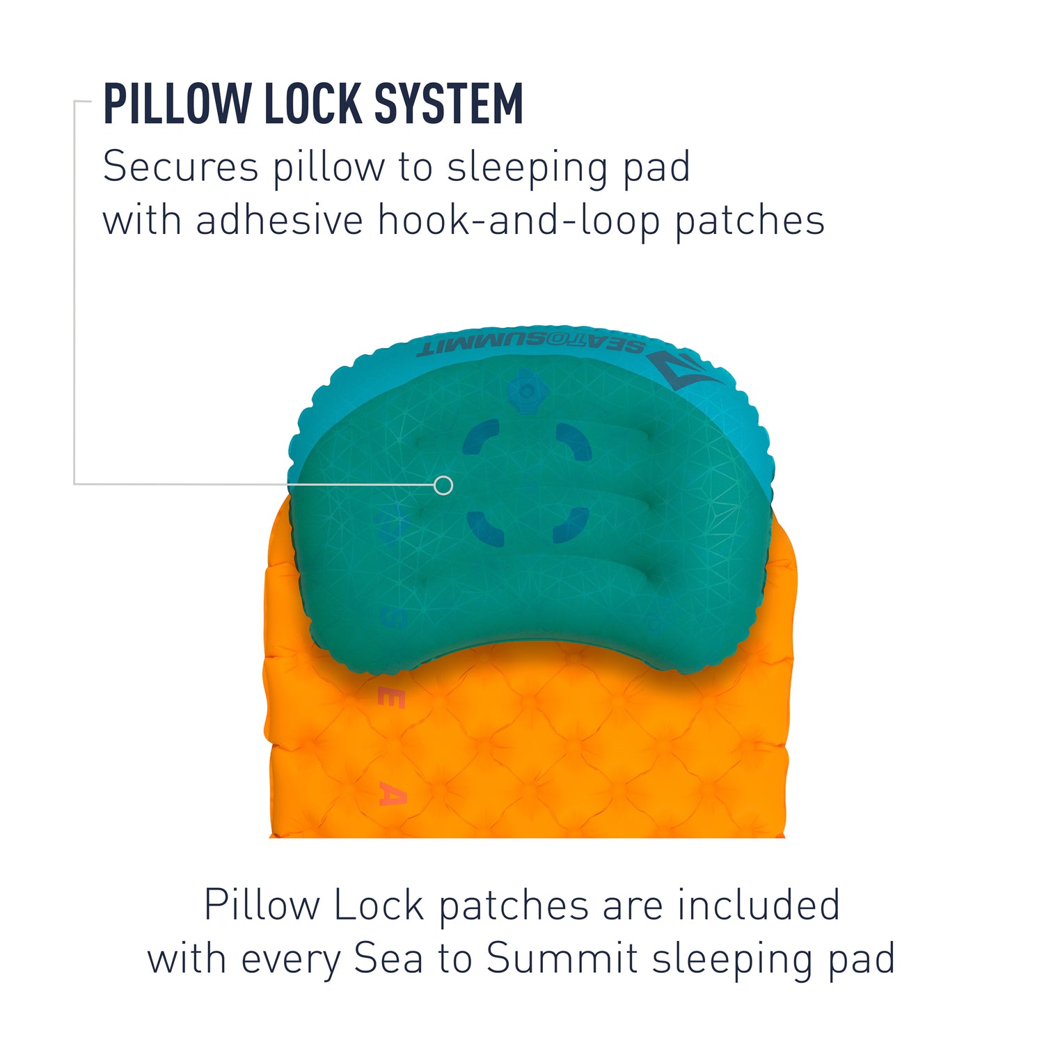 Sea to Summit Aeros Premium Inflatable Travel Pillow, Large (16.5 x 11),  Lime