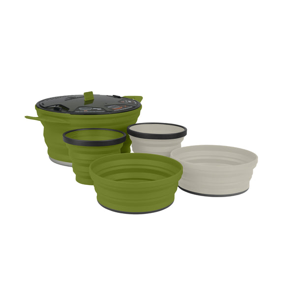 Used X Set 31: 2.8L X-Pot, 2 X-Bowls & 2 X-Mugs | Sea to Summit