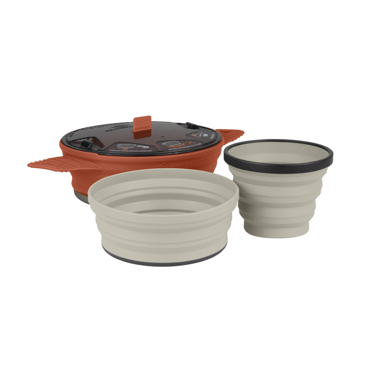 Ceramic Nonstick 2-Pot Set, Camping Pot Set